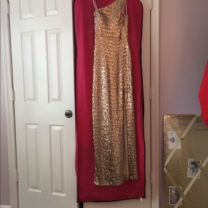 Gold sequin formal/ prom dress. Worn once.